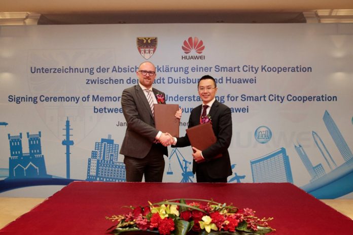 Duisburg Germany and Huawei sign MoU to Build a Smart City