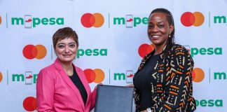 Safaricom and Mastercard Partner to Expand Remittances and Payment Acceptance to over 636,000 Merchants (L-R) Amnah Ajmal, Executive Vice President, Market Development, EEMEA at Mastercard and Esther Waititu, Chief Financial Services Officer at Safaricom Plc.