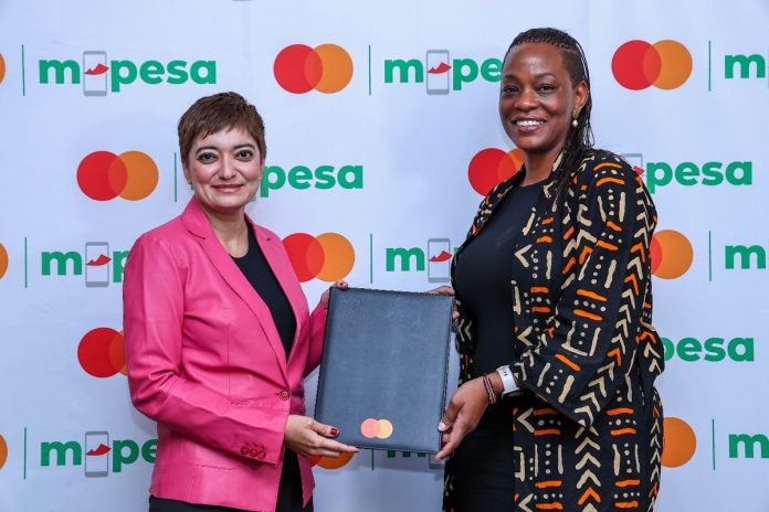 (L-R) Amnah Ajmal, Executive Vice President, Market Development, EEMEA at Mastercard and Esther Waititu, Chief Financial Services Officer at Safaricom Plc.