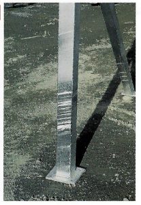 Description: Light oxide film lines on galvanized surface.Cause: Item stopped and started during withdrawal from the zinc bath because of shape or drainage conditions. Remedy: No effect on coating other than appearance which will fade over time as the galvanized coating oxidises.