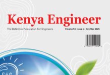 Kenya Engineer Magazine Releases November–December 2025 Issue Focused on Energy Transition and Innovation Kenya Engineer Magazine Vol 53. Issue 6, Energy (Nov-Dec 2025)