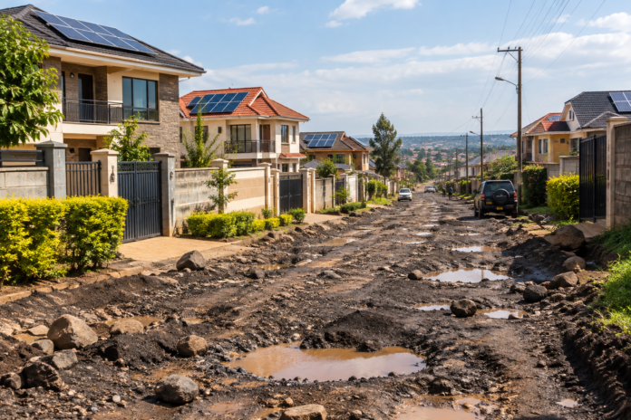 new communities Bad roads in sprouting neighborhoods