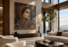 The Art of Belonging: Personalised Wall Rugs in Architecture and Interior Design contemporary interiors