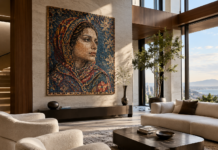 The Art of Belonging: Personalised Wall Rugs in Architecture and Interior Design contemporary interiors
