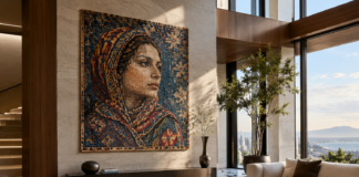 The Art of Belonging: Personalised Wall Rugs in Architecture and Interior Design contemporary interiors